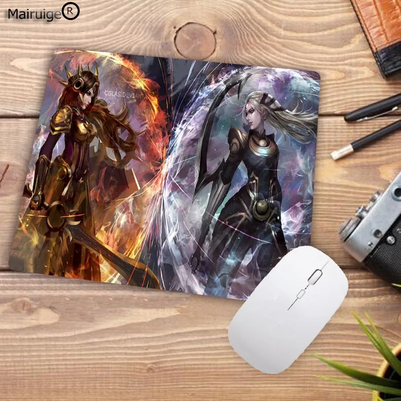Mairuige 18x22 см резиновый коврик для мыши League of legends Уникальный Коврик мягкий большой