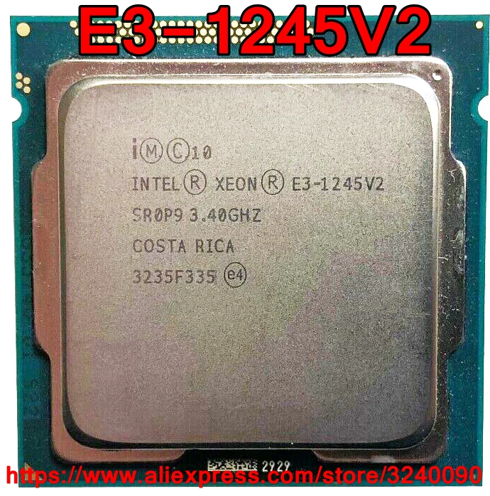 Оригинальный процессор Intel ЦП Xeon 3 40 1155 ГГц 8 м четырехъядерный разъем 1245