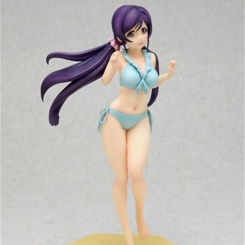 Haocaitoy Wave Doll LoveLive Nozomi Tojo Bikini Swimsuit Figure PVC Hot Sexy Collectible Action Anime Cartoon Model Toys | Игрушки и