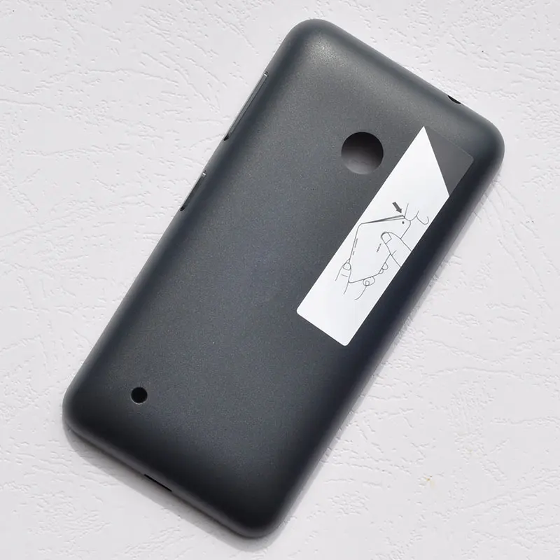 black BINYEAE пластиковый чехол для батареи редкий корпус для microsoft Nokia Lumia 530 чехол-накладка с боковыми кнопками 530 сменная деталь - Цвет: black
