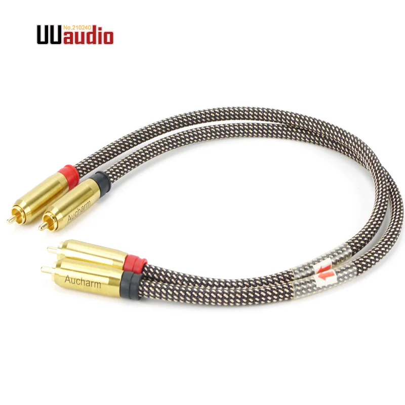 Высококачественный RCA-RCA кабель для самостоятельной сборки 2 шт. пара аудиокабель