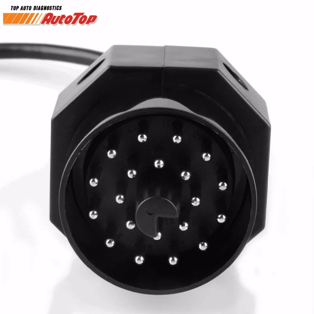 Для BMW 20 Pin ODB OBD2 кабель 20Pin до 16 Женский OBDII для e35 e36 X5 Z3 серия диагностический