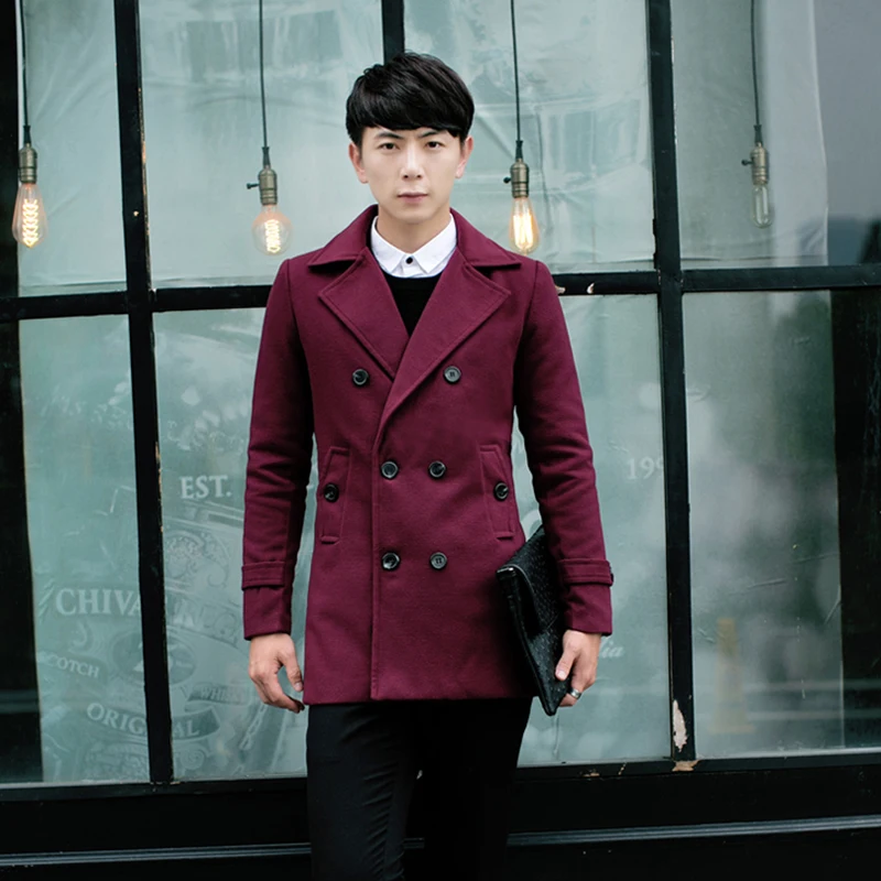 Мужская ветровка на кнопках однотонная осень и зиму 2017 M XXXL|button windbreaker|societymens coats