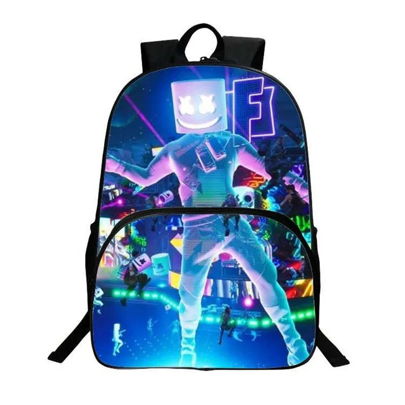Рюкзак Raptor Backpacks Supply Llama Game Battle Royale School Bag Newest DJ Marshmello Backpack For Kids Girl Boy Commando Bags on.