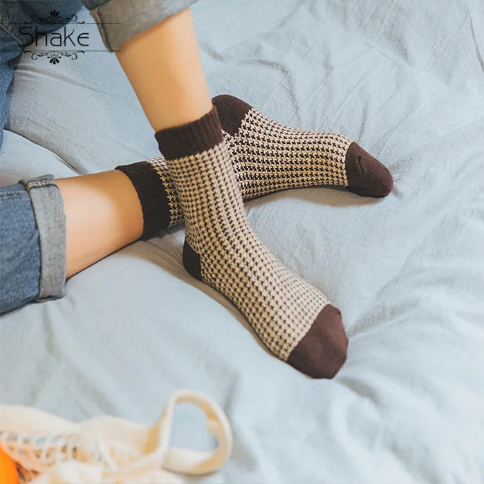 Встряхните Модные полосатые хлопковые носки с гусиными лапами