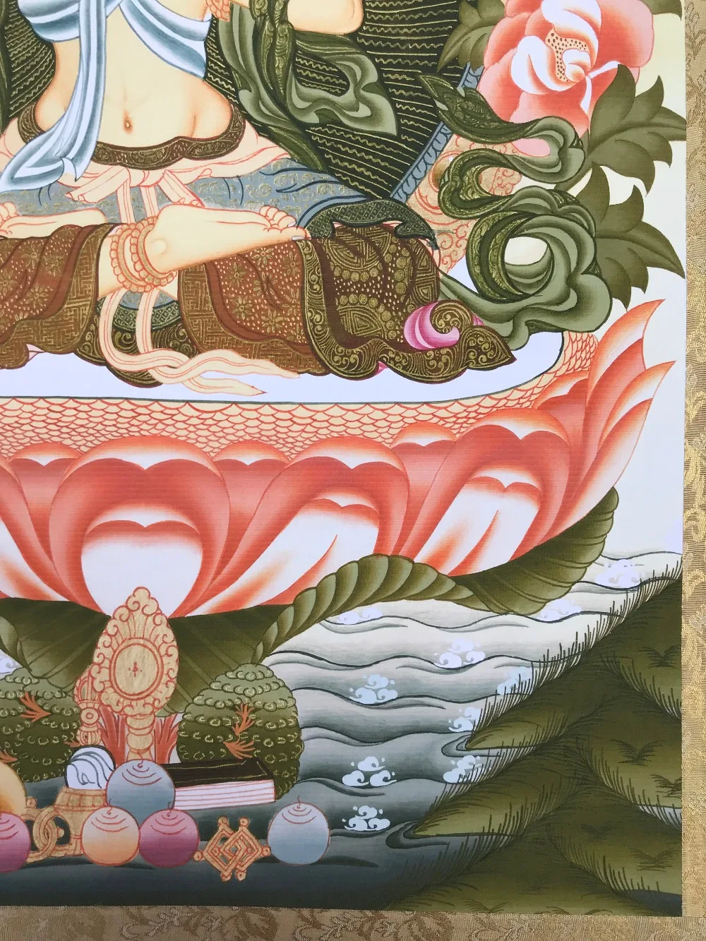 Chinese Tibetan Buddhist Thangka Buddhism God portrait | Дом и сад