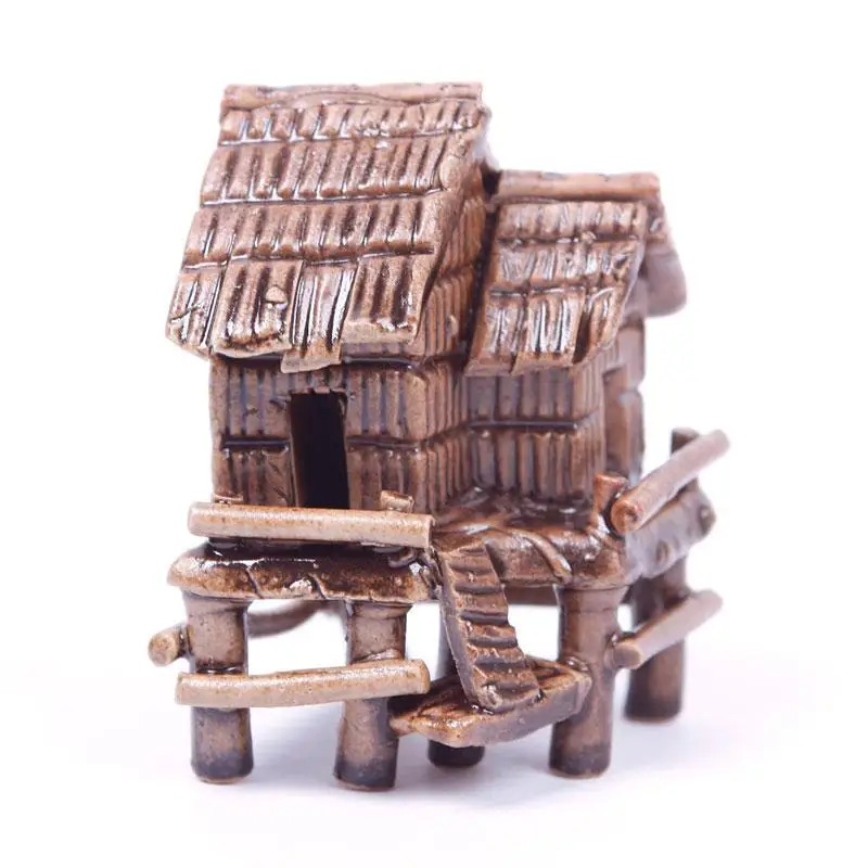 Искусственное мини украшение Керамическая форма дома аквариумное декор для