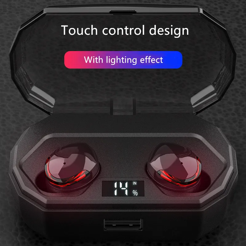 TWS стереонаушники с поддержкой Bluetooth 5 0 и зарядным футляром|Наушники гарнитуры| |