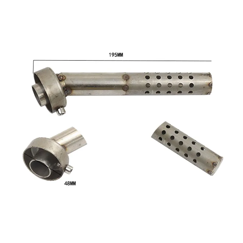 Глушитель выхлопных газов для мотоцикла регулируемый шума из нержавеющей стали