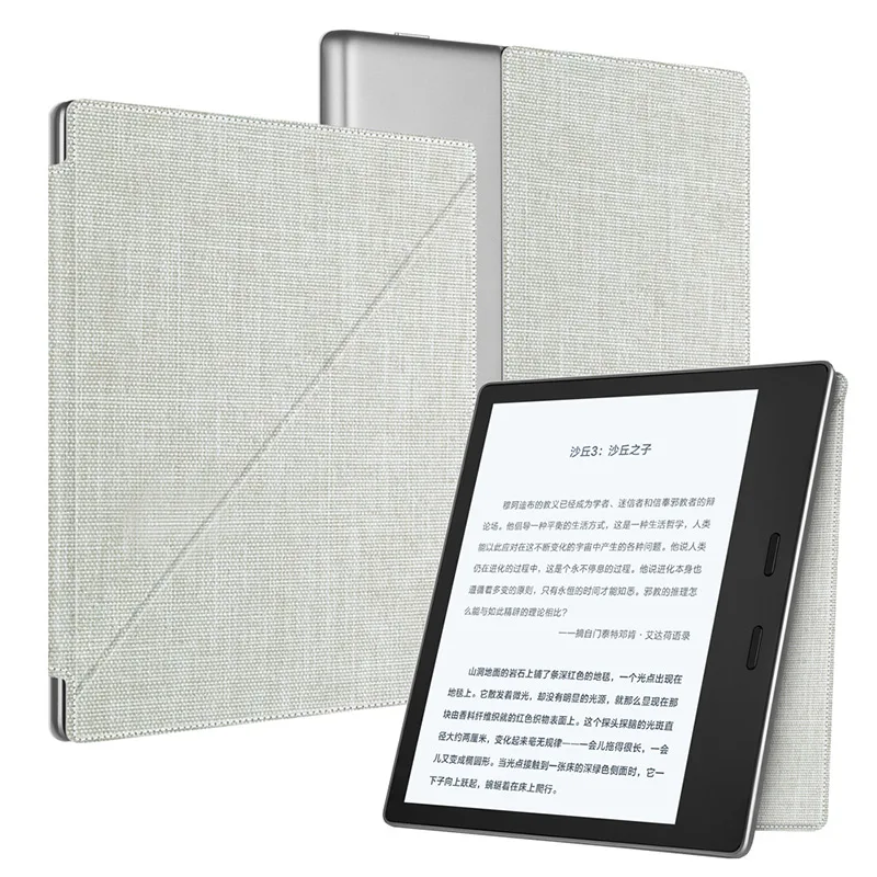 Standing style white Односторонний чехол на магните для " Kindle Oasis(9th Generation) читалка для Kindle Oasis 2 Auto Sleep/Wake Cover - Цвет: Standing style white