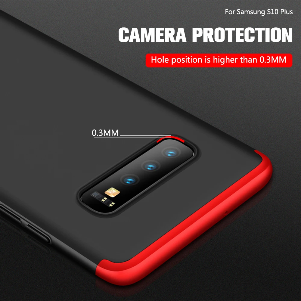 For Samsung S10 Plus Case 360 Hard Luxury Cover Note 9 Coque Galaxy S9 E S10+ |