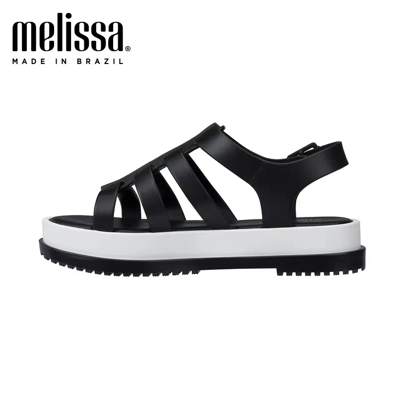 Женские сандалии Melissa бежевые в римском стиле с нескользящей подошвой
