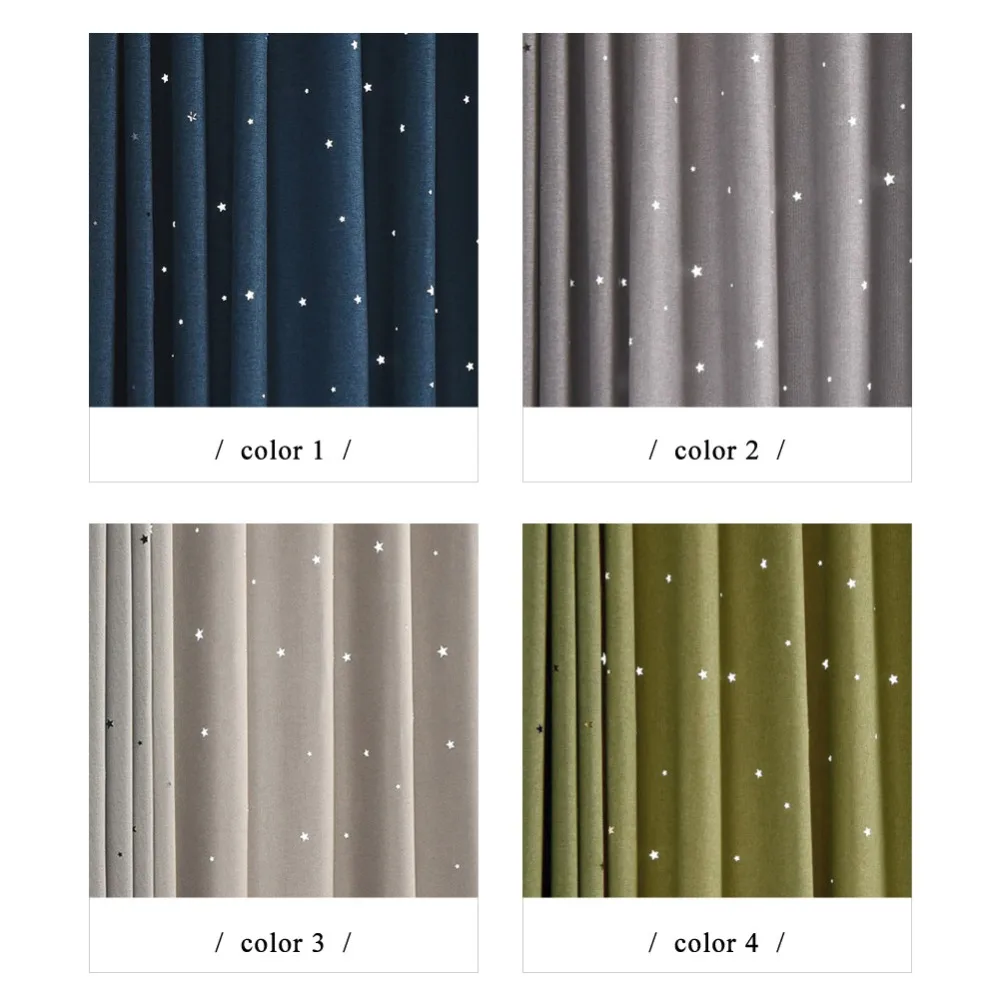 Однотонная окрашенная затемненная занавеска занавески для кухни двери окна