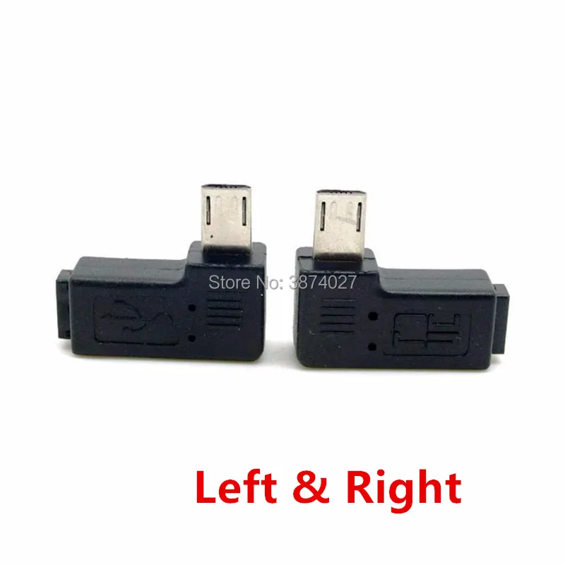 9 мм Длинный Штекерный разъем 90 градусов правый и левый Угловой Micro USB 3. 0 5Pin штекер