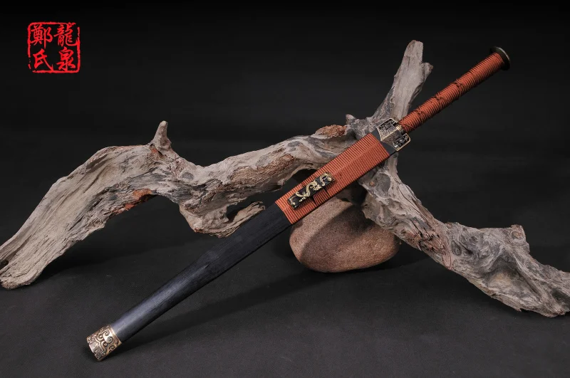 Традиционный китайский средневековый меч из холодной стали лезвие с гравировкой