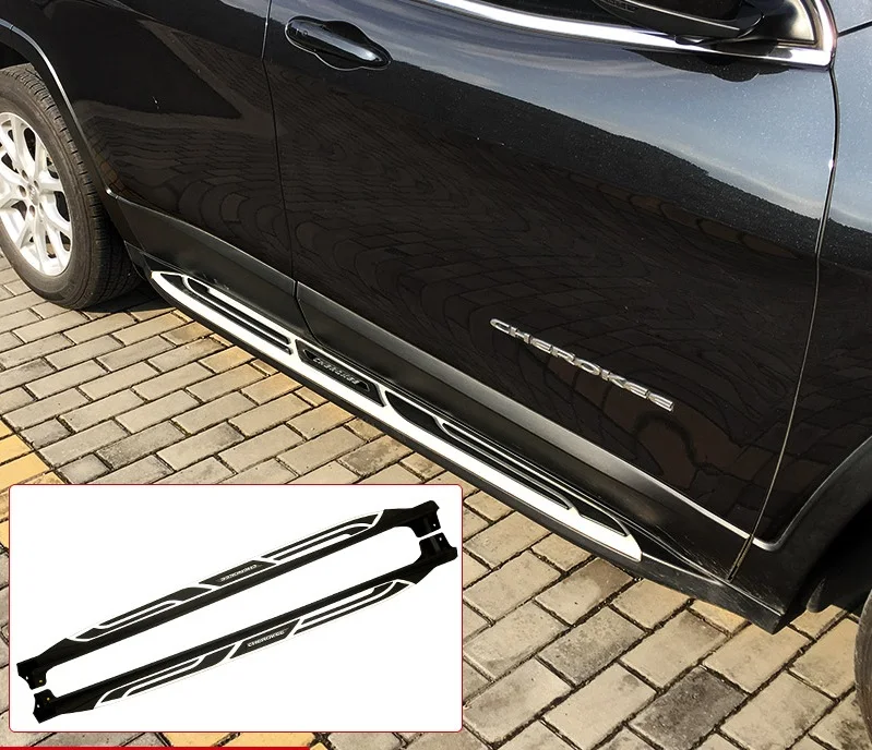 Алюминиевый Новый Стиль подходит для JEEP Cherokee 2014 2015 2016 2017 2018 подножка боковая Nerf