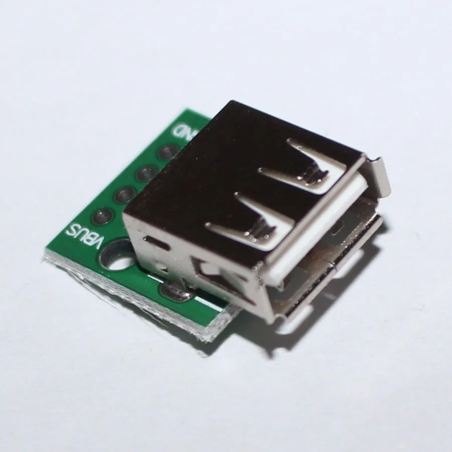 10 шт. печатная плата для сделай сам USB 2 0 розетка DIP 4P адаптер разъем 54 мм
