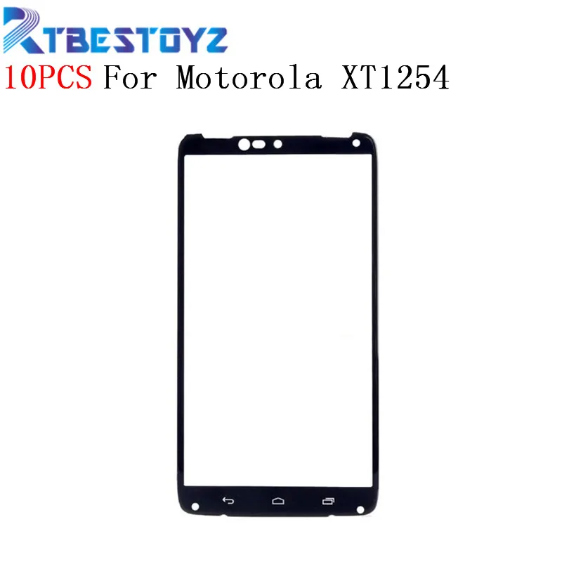 Запасная стеклянная линза наружного экрана RTBESTOYZ 10 шт./лот для Motorola Droid Turbo XT1254 |