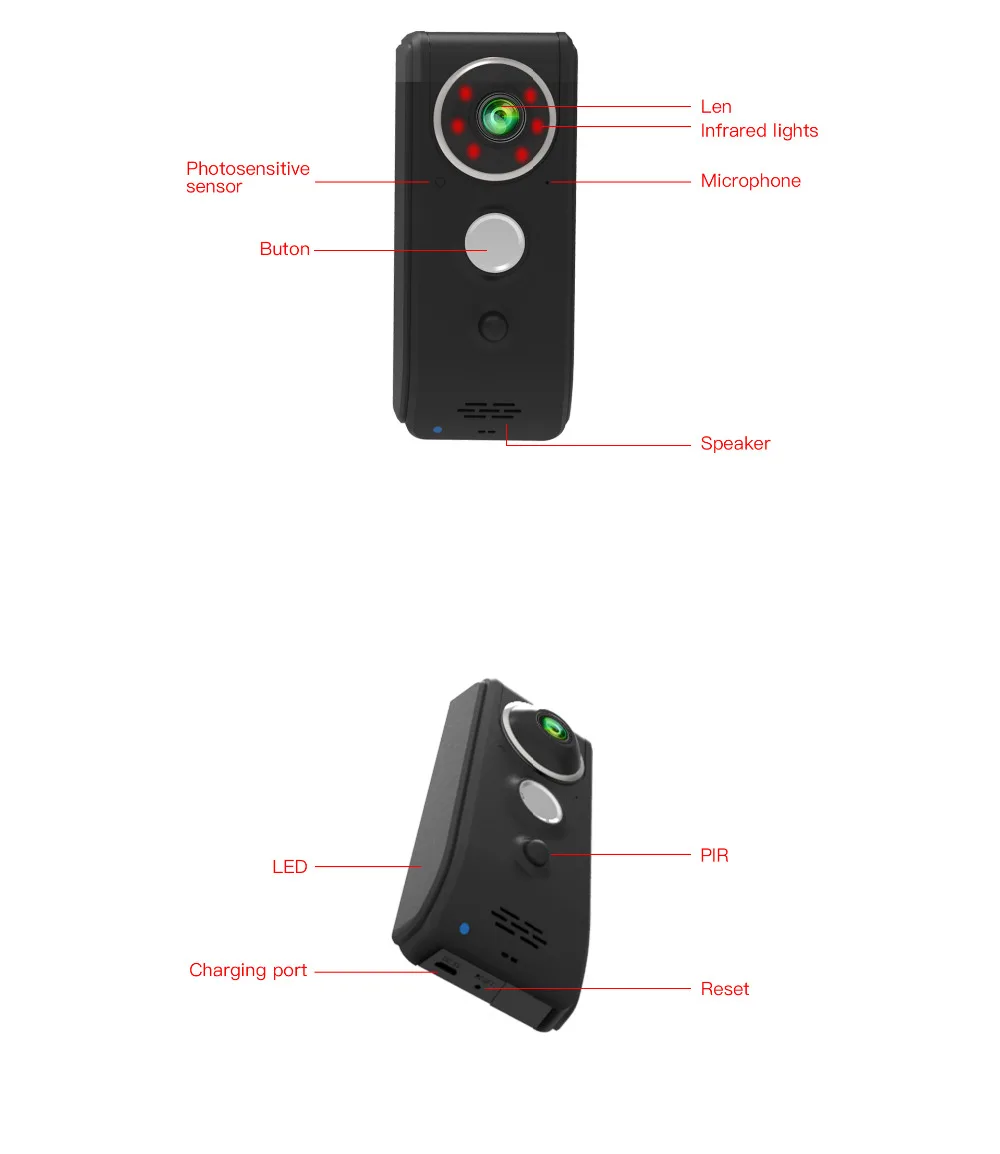 Vstarcam 720P видеокамера на дверной звонок WiFi Визуальный дверной звонок Домофон инфракрасного ночного видения дверной звонок Мониторинг безопасности