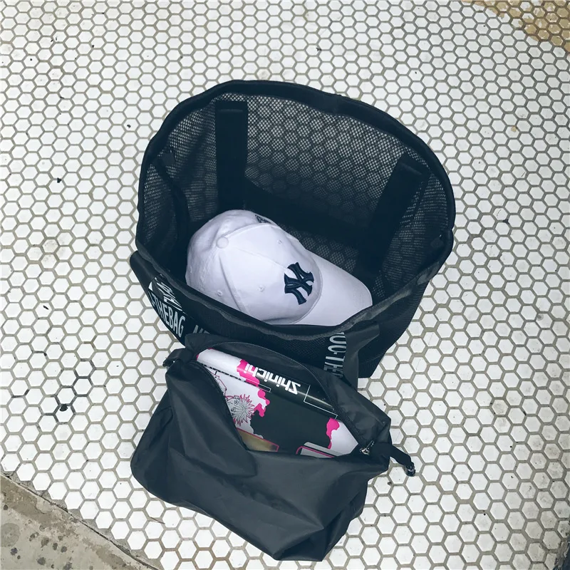 Женский топ для фитнеса Полые сумки торговых дышащий мешок плеча Новинки женщин