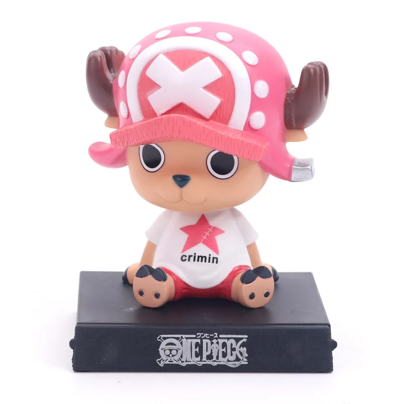Новое поступление Аниме One Piece Tony Chooper Luffy Sanji Zoro 12 см Bobble Head куклы из ПВХ фигура