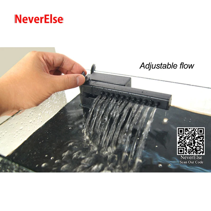 Бесшумный внутренний фильтр для аквариума регулируемый спрей от дождя УФ