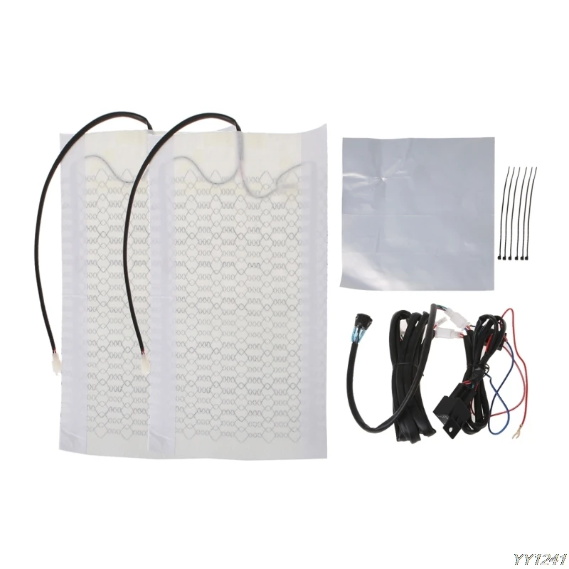 Tirol NEW 1 Seat 12V Universal Carbon Fiber High/Low Round Switch Car Heated Pads- G6KC | Автомобили и мотоциклы