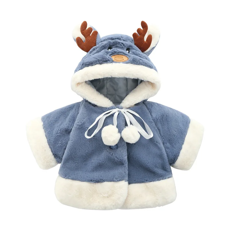 2018 Baby Autumn Winter Waistcoat Childrens Cartoon Deer Fur Girls Artificial Coat Kids Faux Fabric Clothes Thicken |