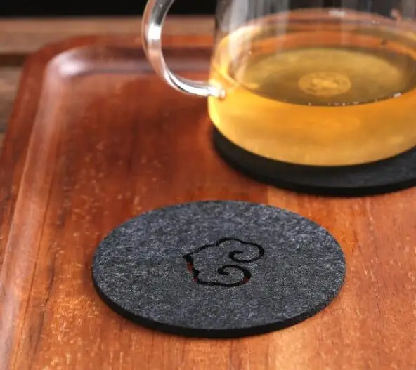 100 шт. Войлок Coaster чашки коврики мультфильм коврик ткань чашка Кофе Чай держатель