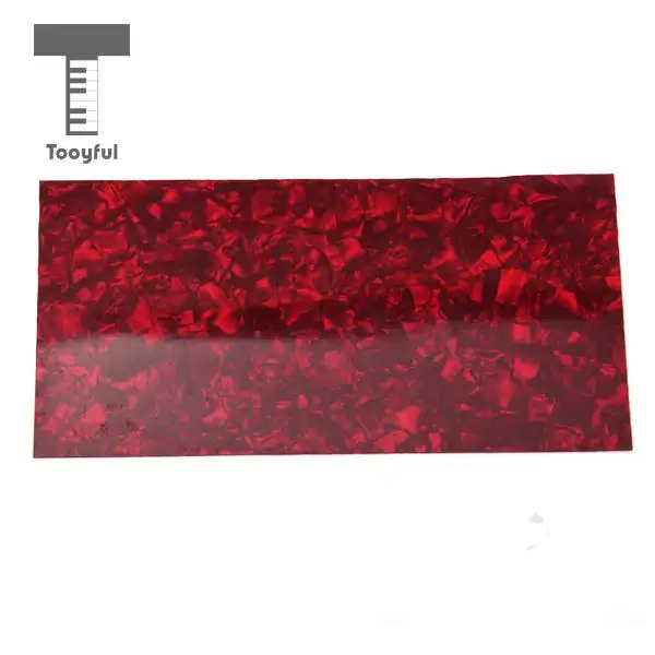 

Tooyful High Quality 1Pc Red Tortoise Shell Celluloid Guitar Head Veneer Shell Sheet for Jewelry Making Luthier Work Accessory