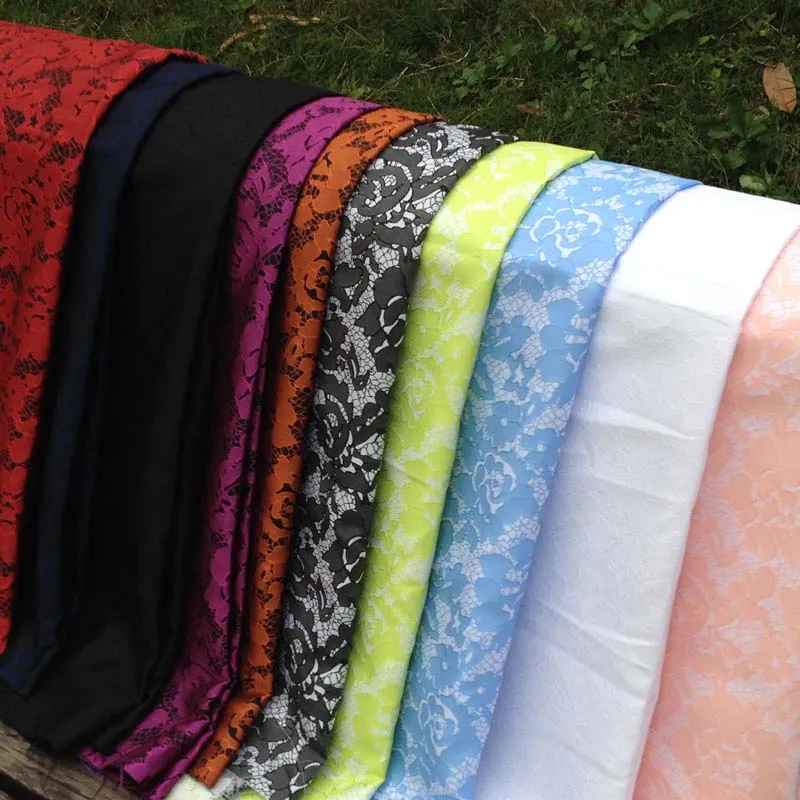 Блестящая африканская кружевная жаккардовая ткань 3D для платья