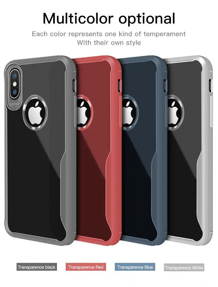 Kuulee для Iphone XR ультра тонкий полупрозрачный задний Чехол нескользящий
