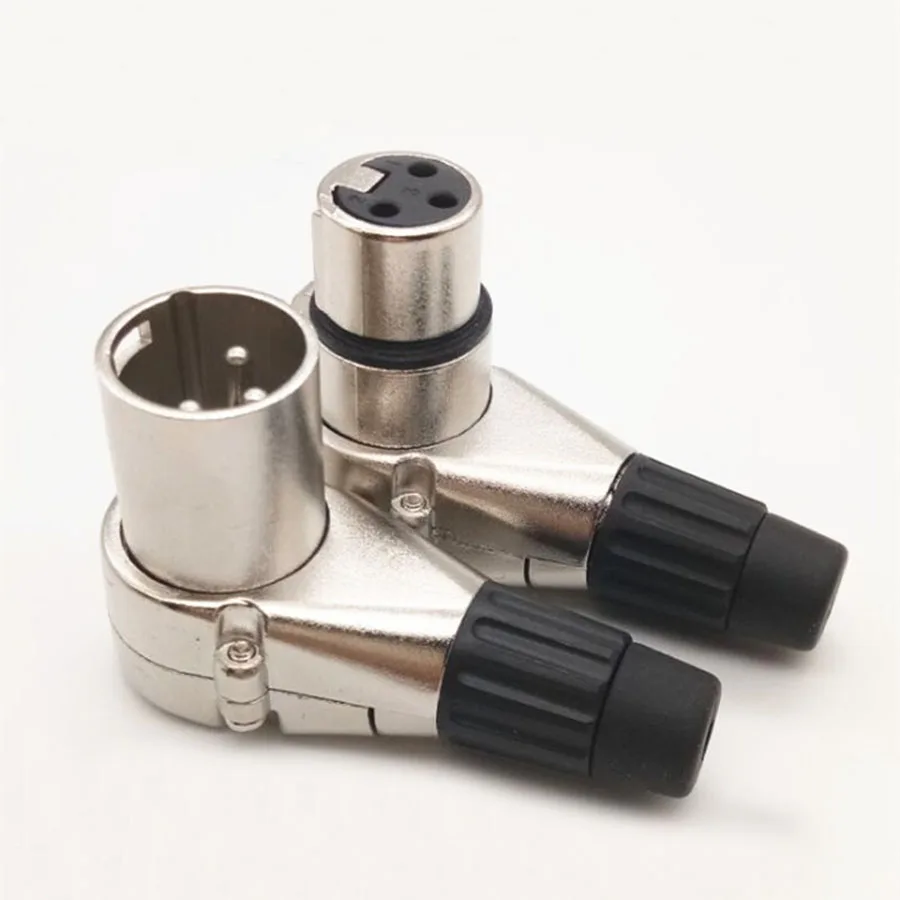 EClyxun 1 шт. 3Pin XLR штекер гнездовой разъем Прямоугольный 3-контактный микрофон