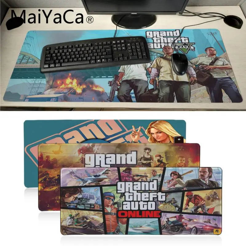 Подарочный коврик MaiYaCa для мальчиков GTA 5 HD обои ноутбука игровые мыши мягкий