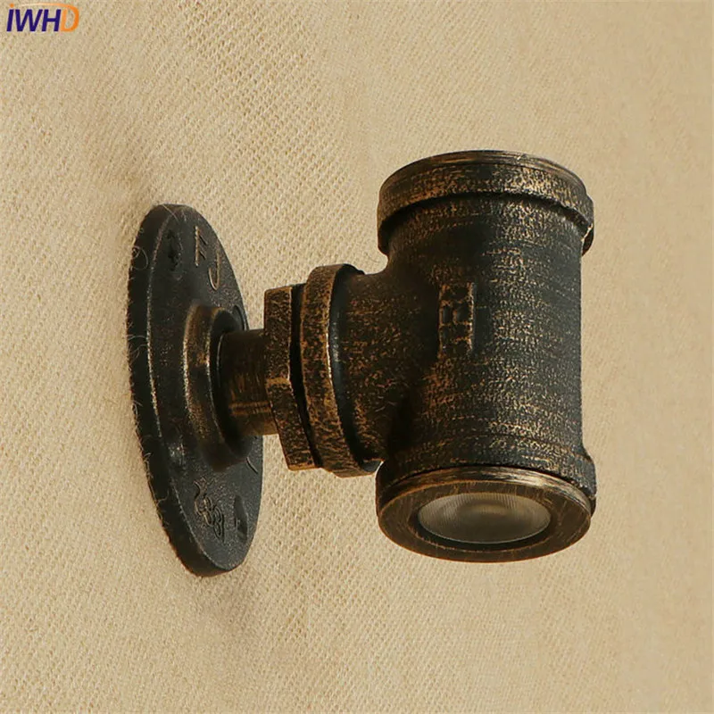 Loft Style Iron Water Pipe Lamp LED Wall Sconce Double Head Industrial Vintage Light Fixtures Home Lighting Lampara Pared | Освещение