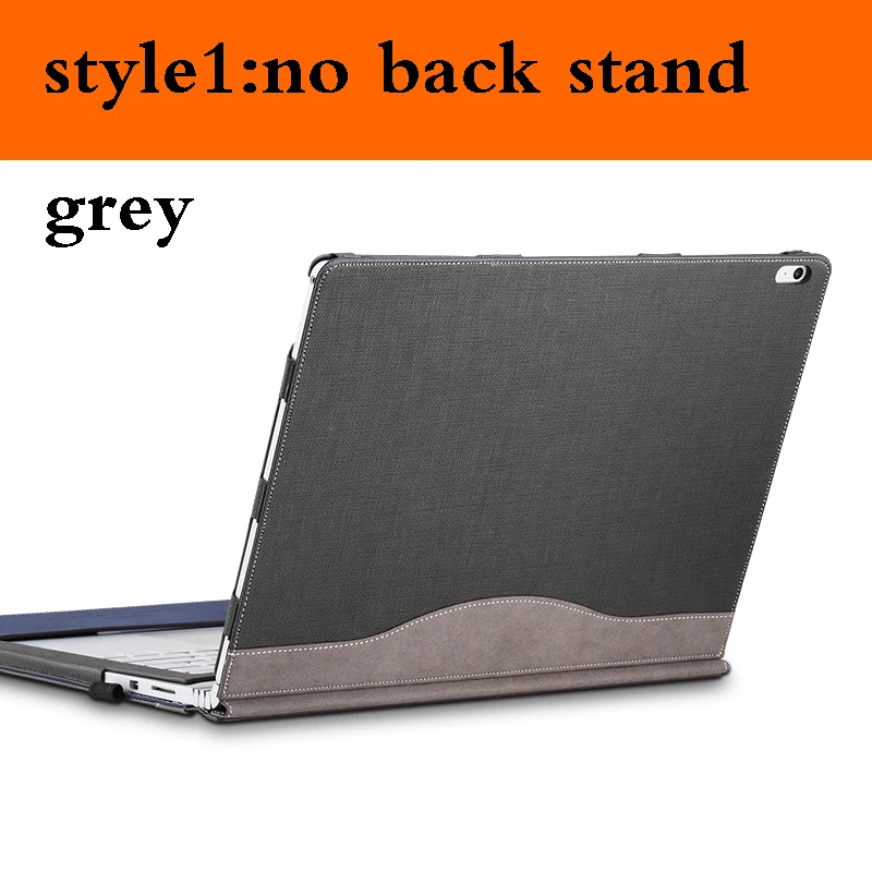 grey no stand Съемная подставка для ноутбука чехол для microsoft Surface Book 2 13,5 15 дюймов планшет рукав сплит дизайн Обложка для поверхностной книги 2 - Color: grey no stand