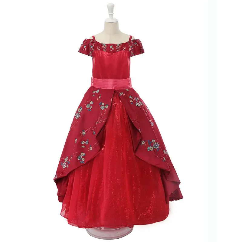 Dress Only PaMaBa/роскошное платье принцессы Елены для девочек; летнее платье без рукавов с Еленой из авалора; костюм принцессы на день рождения; фантазийное платье принцессы Елены для девочек - Цвет: Dress Only