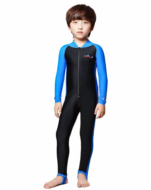 Плюс Размеры Мокрые одежды спорта людей детей Купальник Одна деталь трубка