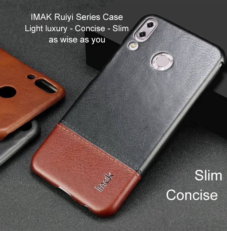 Imak Роскошный чехол Ruiyi для ASUS Zenfone 5 Zenfone 5Z чехол ZE620KL ZS620KL тонкая задняя крышка для телефона, оболочка, деловые чехлы