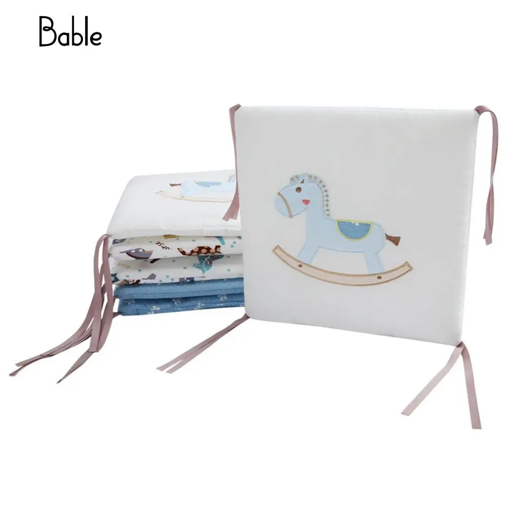 6 PCS Baby Bed Around Monkey Fox Safe Crib Liner Cushion Bumper Protector | Мать и ребенок