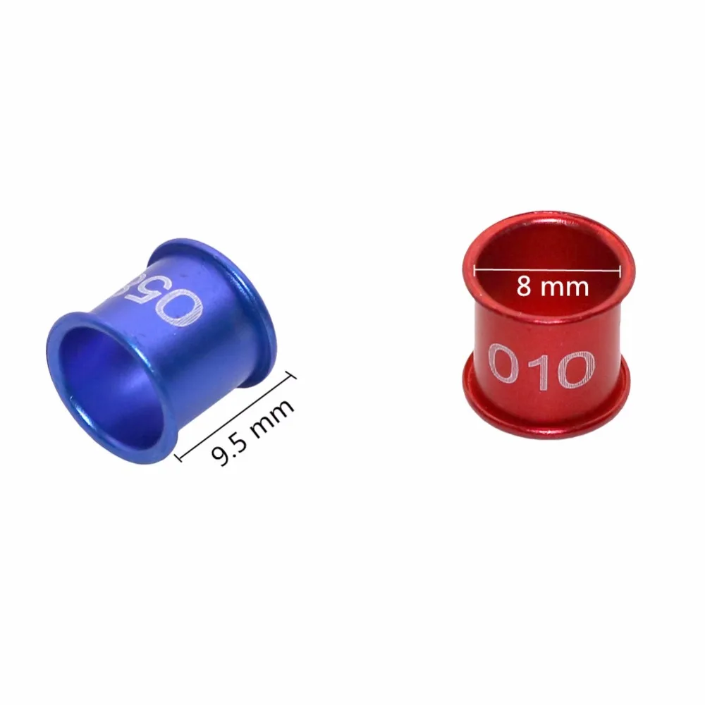 Цифровые Алюминиевые кольца для ног диаметр 8 мм 100 шт. голубей домашних животных