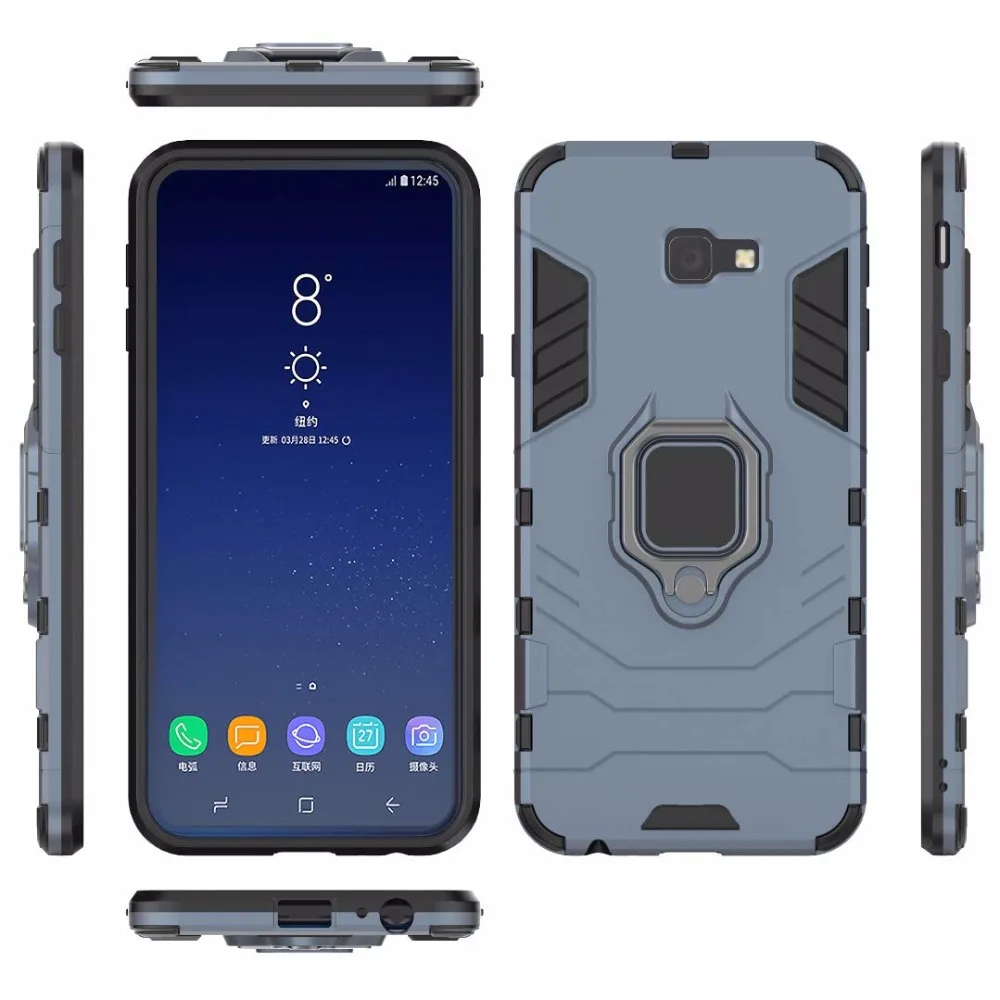 Автомобильный держатель чехол для телефона Samsung Galaxy J4 2018 Plus тонкий гибридный