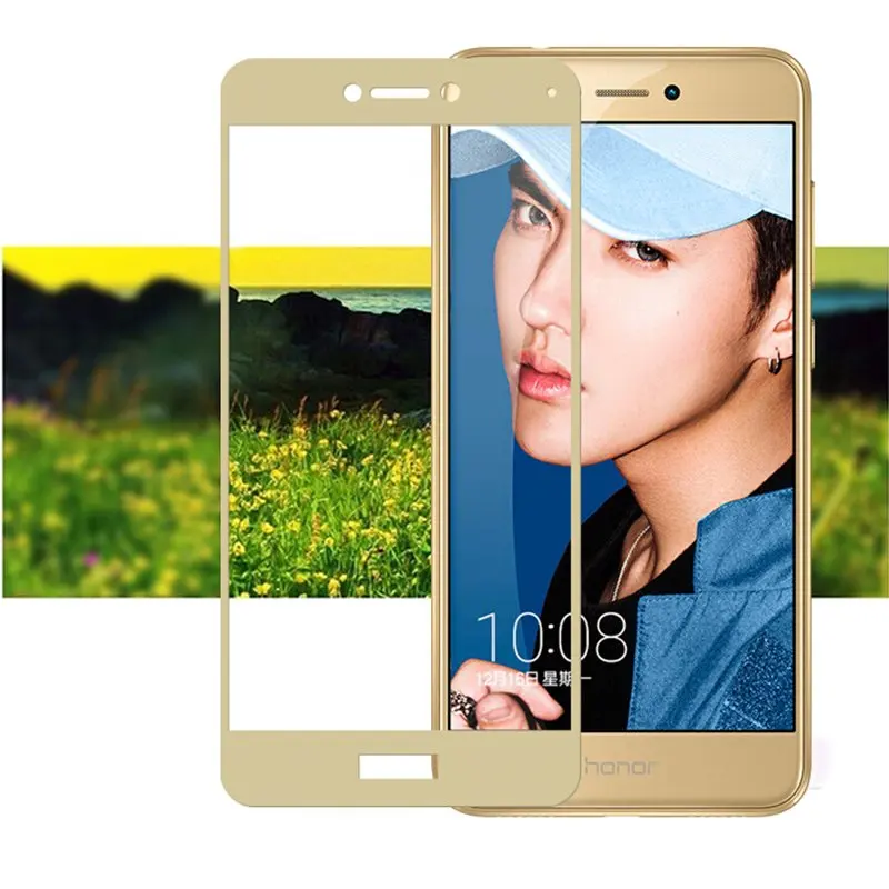 Закаленное стекло для Huawei P9 Lite 3D изогнутый край Полное покрытие Передняя защитная пленка для экрана для P9Lite черный Полное стекло