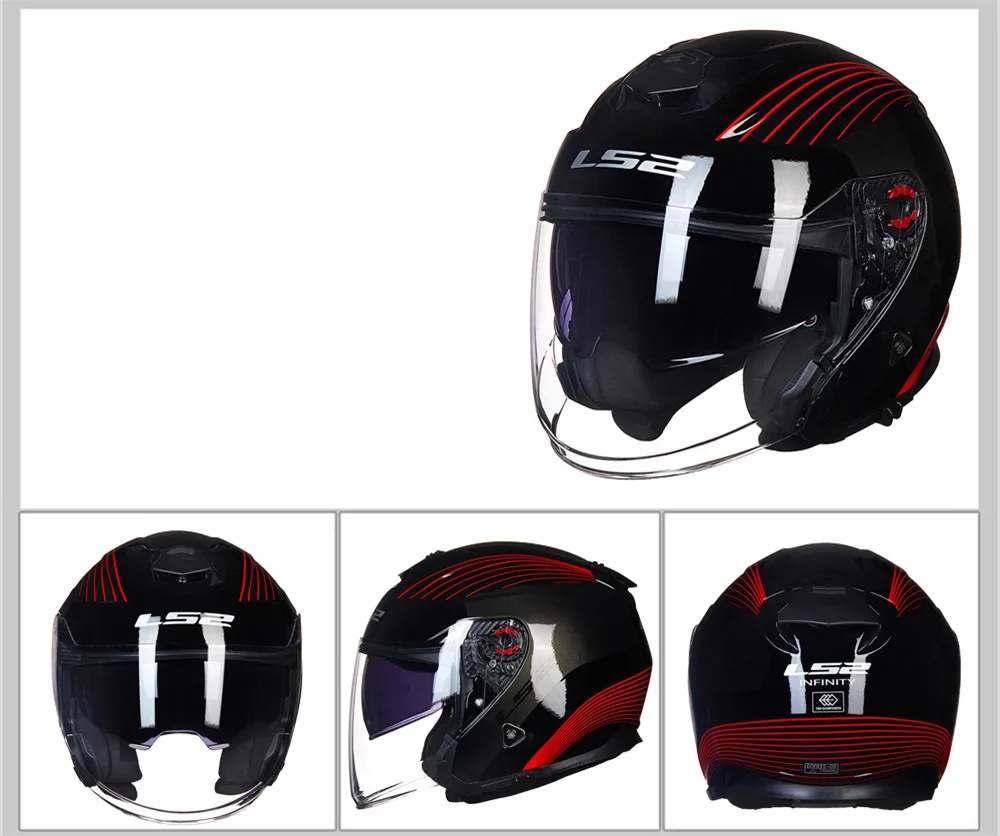 LS2 с открытым лицом скутер мотоциклетный шлем Casco Capacete Casque Moto для Kask Helm реактивные шлемы Motocyklowy OF521