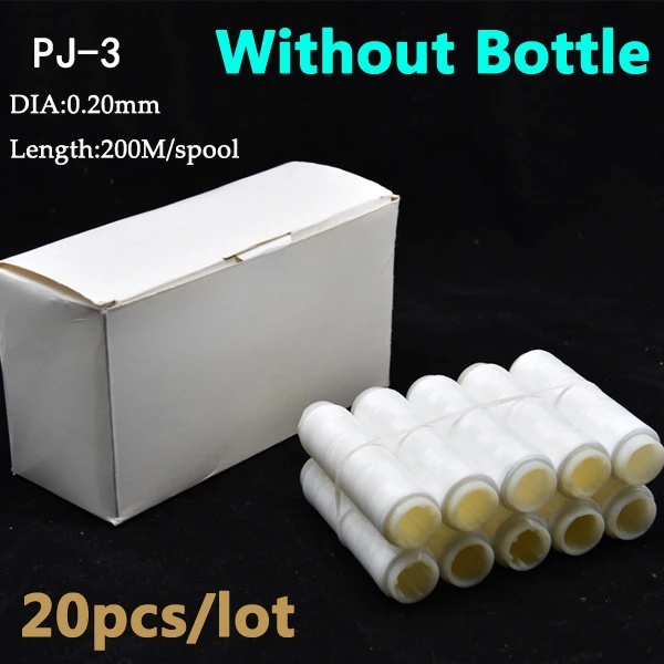PJ-3 Without Bottle 20 шт./лот PJ1/2/3/4/5 Высокая прочность полиэстер приманки эластичная нить катушка морская для доставки прикорма и оснастки эластичные Невидимый приманки леска - Цвет: PJ-3 Without Bottle