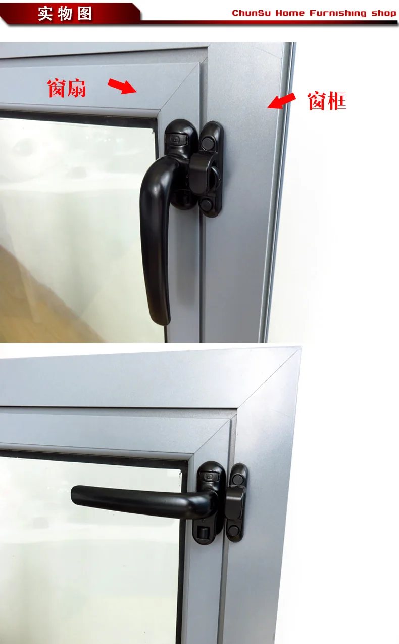 Белый/черный/замена UPVC Cockspur оконные ручки левая рука цинковый сплав оконная фурнитура дверная ручка
