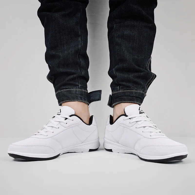 PINSV PU Leather Shoes Men Sneakers Mens Casual Loafers Black Autumn Sapato Masculino Chaussures Homme | Обувь