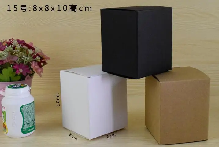 5 шт., 5x5x5/8x8x8 см, 5 размеров, маленькая Подарочная коробка из крафт-бумаги, квадратная Картонная Коробка для мыла ручной работы, белая Свадебная коробка для творчества