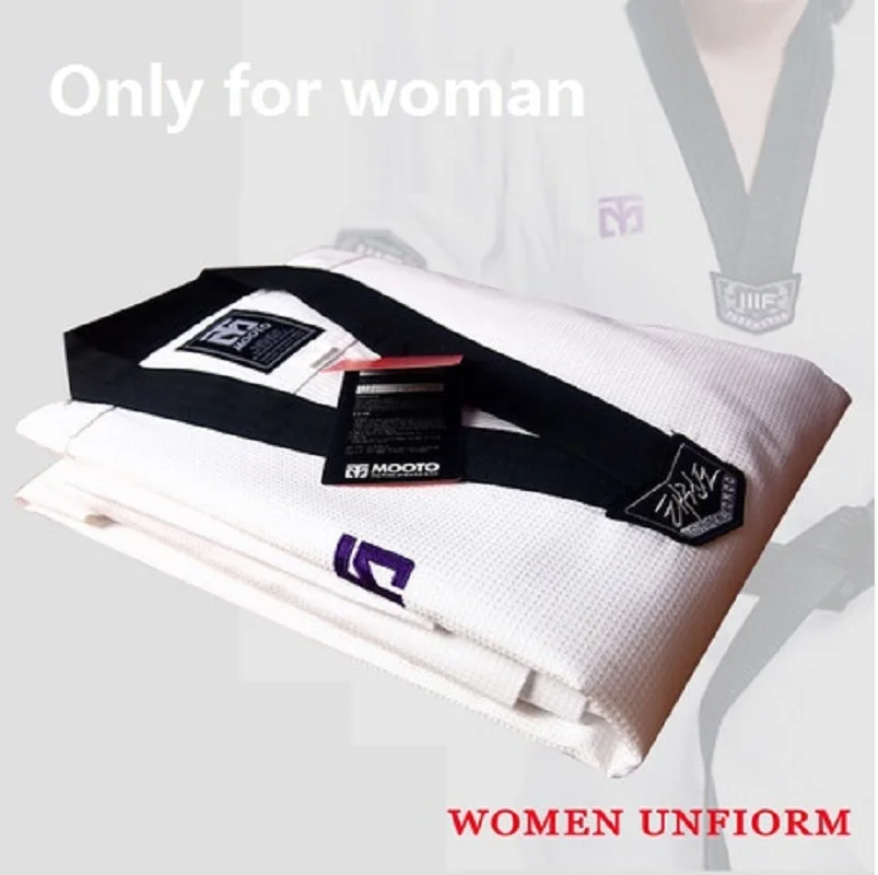 

Униформа TIMEOW для женщин, для тхэквондо, Doboks, WTF, удобный тренировочный костюм для кикбоксинга, одежда для карате для девочек, женская спортив...
