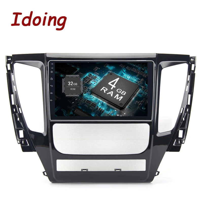 Idoing 1Din 9 &quotAndroid 8 0/7 1 автомобильный мультимедийный плеер руль для Mitsubishi Pajero 2017 Core
